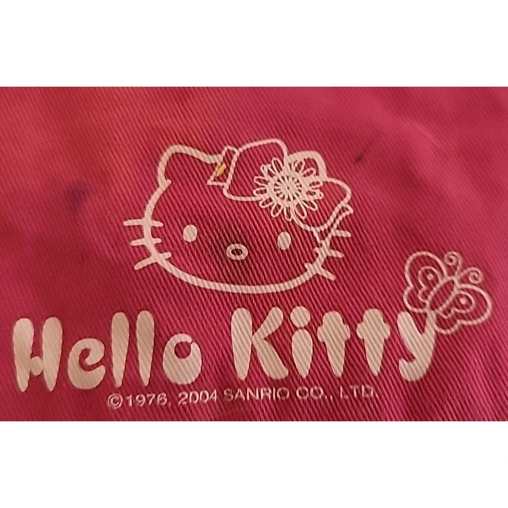 Sanrio Kimono Hello Kitty Drawstring Bag Pouch Pink Kawaii Fabric